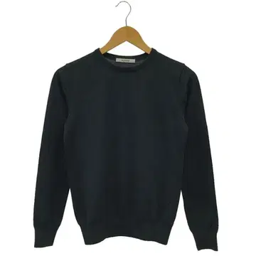 SLOANE 스 30G 메리노울 크루넥 니트 블랙