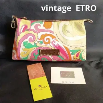 새상품 ETRO 에트로 페이즐리 무늬 파우치 빈티지 vintage 백