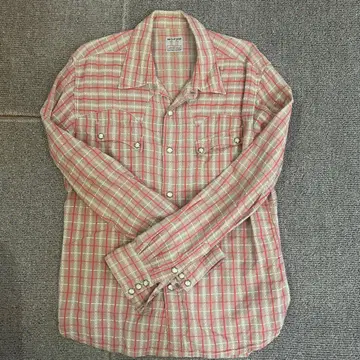 더 플랫 헤드 웨스턴 셔츠 빨간색 체크