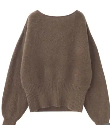 메인 폭스 캐시미어 오프숄더 2way 니트 차콜