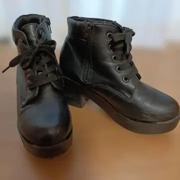 [ L ] 블랙 하이힐 부츠 지퍼 포함