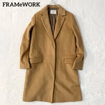 FRAMeWORK 체스터 코트 롱 코트 V넥 포켓 아우터