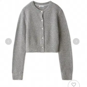 FRAYI.D 택 포함 미사용 새상품 스팽글 라메 페더 가디건