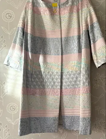 WEILL 노카라 7부 소매 코트