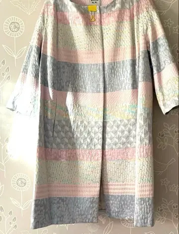 WEILL 노카라 7부 소매 코트