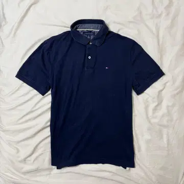 타미힐피거 피케 셔츠 네이비 구제 의류