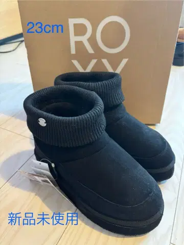 ROXY 블랙 어그 부츠 23cm 미사용 새상품