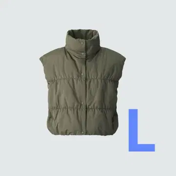 [ 유니클로 ] 다운 크롭 베스트 L
