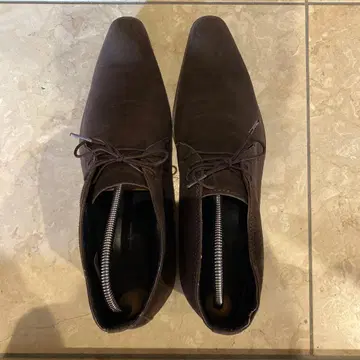 ELLEHOMME 스웨이드 비즈니스 슈즈 다크 브라운