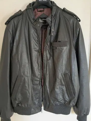 MEMBERS ONLY 오버 사이즈 가죽 자켓 XXL