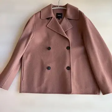 Theory 울 캐시미어 더블 페이스 피 코트 리버 코트 정가 7만