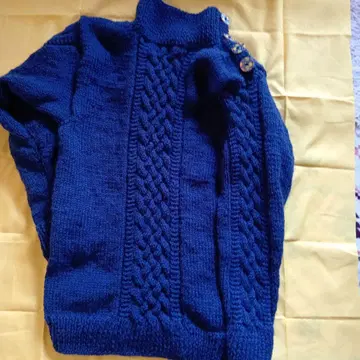 손뜨개질 스웨터 핸드메이드