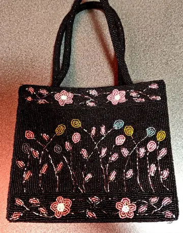 비즈 자수 핸드백