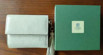 CYPRIS 컴팩트 지갑 / 레어 디자인 대용량 오프화이트