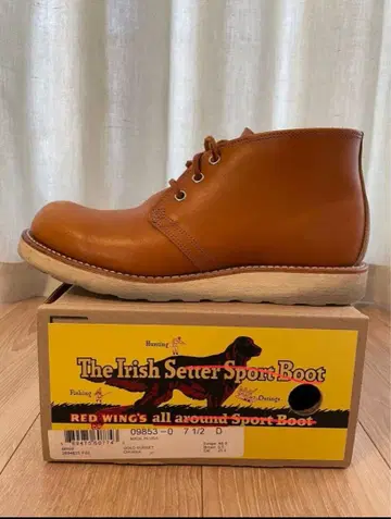 단종 레드윙 9853 아이리쉬 세터 처카 부츠 7 1/2D