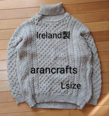arancrafts 피셔맨 니트 아일랜드제 내추럴 L