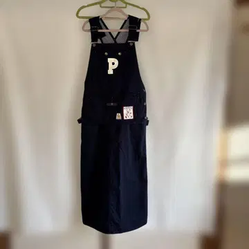 핑크하우스 P 로고 오버롤 스커트