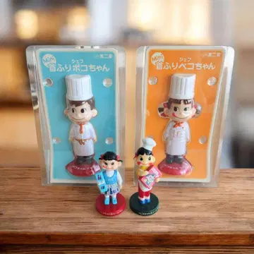 [ 미개봉 ] 고개 흔드는 페코짱 & 포코짱 후지야 피규어 4개 세트