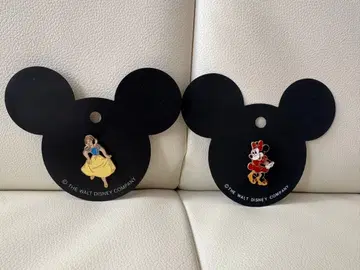 백설공주와 미니 마우스 핀 배지 2개 세트