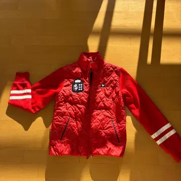 여성용 골프 자켓 빨간색 퀼팅