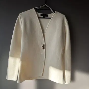 플레인 니트 가디건 아이보리