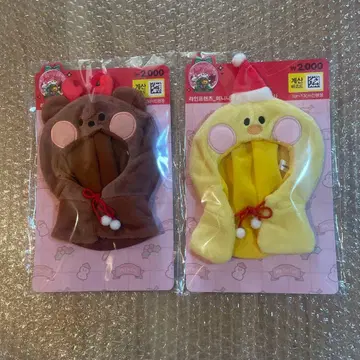 한국 DAISO 다이소 라인프렌즈  의류 2세트