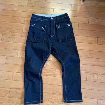 네이탈 디자인 G55 사루엘 플랩 데님 팬츠 ONE WASH