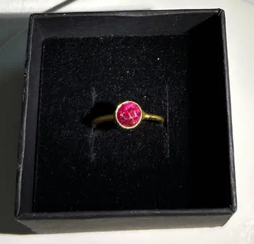 루비 반지 프리 사이즈 22금 도금