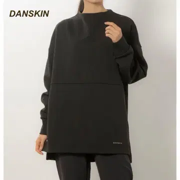 댄스킨 모크넥 맨투맨 풀오버 속건성 검정 블랙 루즈핏
