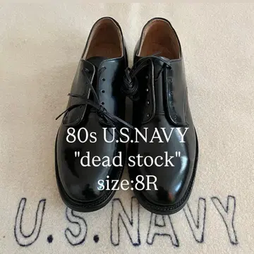 [ 미사용 새상품 ] 80s usnavy 서비스 슈즈 8R 밀리터리