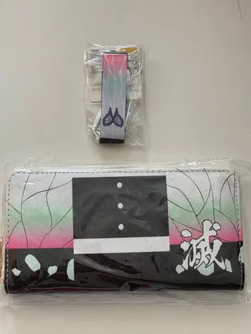 귀멸의 칼날 지갑 키링 카라비너 벨트 세트