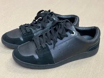 TAKEO KIKUCHI 가죽 스니커즈/25cm/블랙070-09650