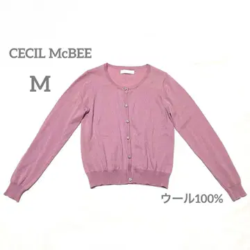 CECIL McBEE 연보라 가디건 M 사이즈
