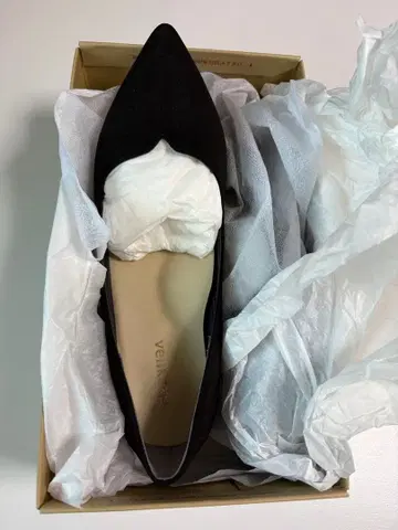 [미사용 새상품] 베리코코 락친키레 신발 24.5cm 블랙 스웨이드