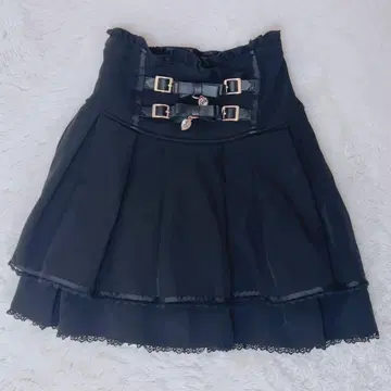 LIZLISA 리즈리사 2단 리본 벨트 치마바지