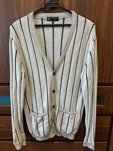 MICHEL KLEIN 스트라이프 가디건 46