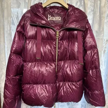 Herno 후드 부착 퍼플 다운 자켓