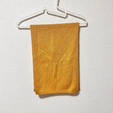 새상품급 실크 캐시미어 머플러 머스타드 옐로우
