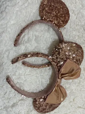 미니 마우스 미키마우스 귀 머리띠 스팽글