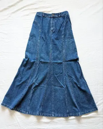 LOUNIE 데님 머메이드 스커트 롱