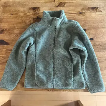 그린 플리스 자켓 집업