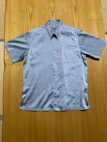 MAJUN 카리유시 의류 남성용 L 반팔 셔츠 민서 직조 슈리 직조