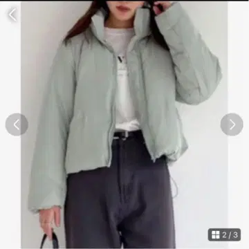 에피미에피미 스탠드 칼라 숏 파이버 다운 코트 M 미사용 새상품