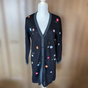 꽃무늬 롱 가디건 여성용