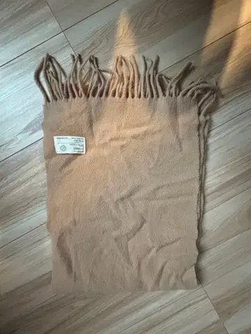 STUDIOUS 울 프린지 머플러 베이지 이탈리아제