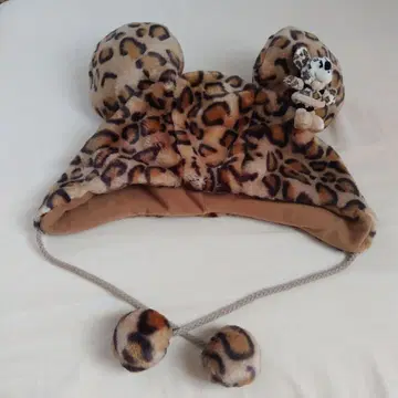 디즈니 미니 팬캡 레오파드 무늬