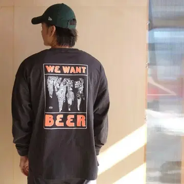 WE WANT BEER / 롱티 흑먹색 2025