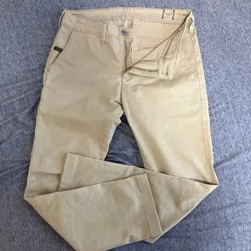 YANUK 남성용 아메카지 베이지 치노 팬츠
