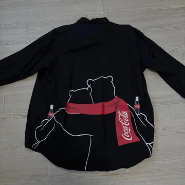 그라니프 코카콜라 콜라보 긴팔 셔츠 블랙 S 사이즈