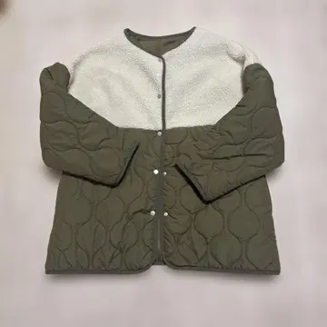 퀼팅 자켓 그린 보아
